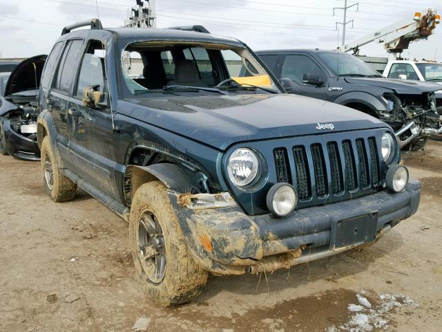 1J4GL38K75W610537 - 2005 JEEP LIBERTY RE GREEN photo 1