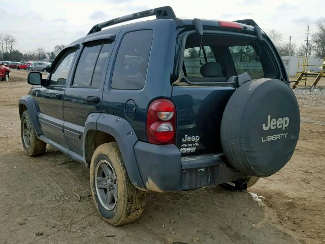 1J4GL38K75W610537 - 2005 JEEP LIBERTY RE GREEN photo 3