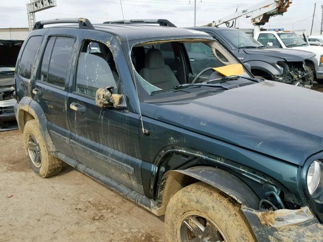 1J4GL38K75W610537 - 2005 JEEP LIBERTY RE GREEN photo 9