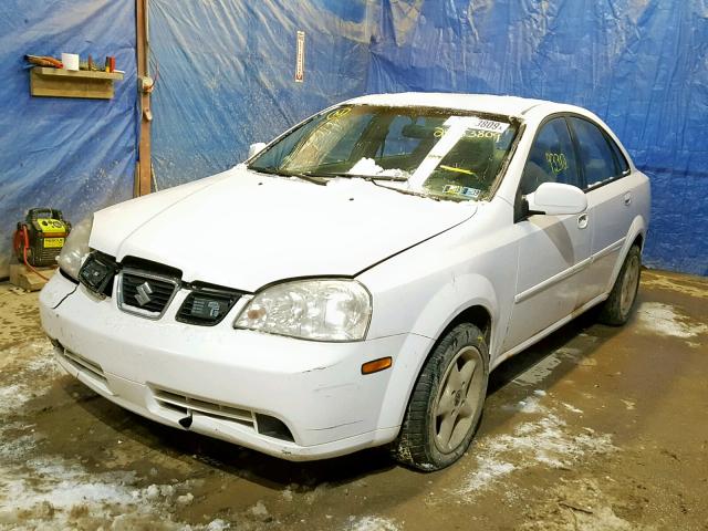 KL5JD52Z44K042334 - 2004 SUZUKI FORENZA S WHITE photo 2