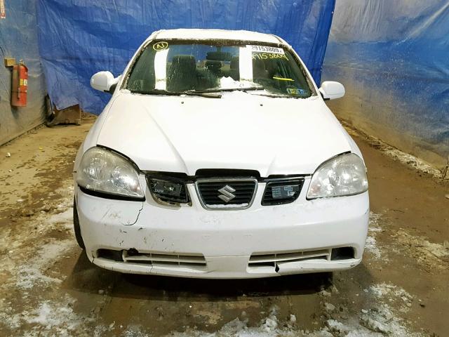 KL5JD52Z44K042334 - 2004 SUZUKI FORENZA S WHITE photo 9