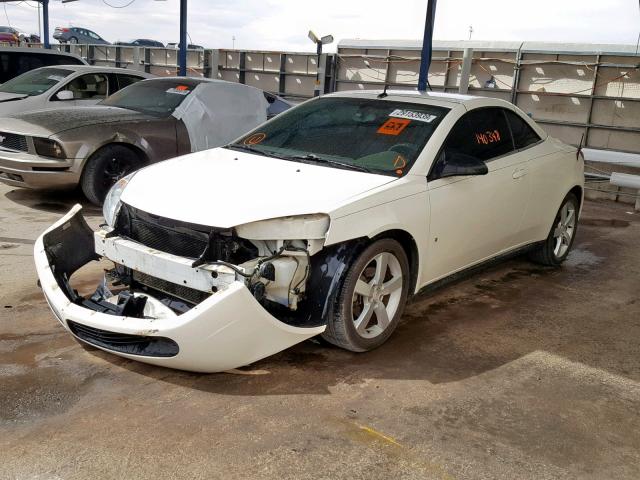 1G2ZH36NX84169570 - 2008 PONTIAC G6 GT WHITE photo 2