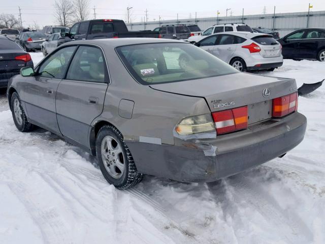 JT8BF28G0W0129612 - 1998 LEXUS ES 300 GRAY photo 3