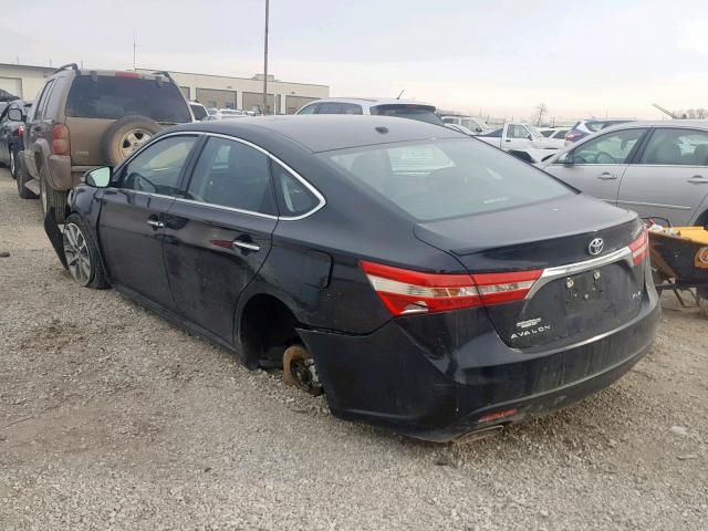 4T1BK1EBXFU182015 - 2015 TOYOTA AVALON XLE BLACK photo 3