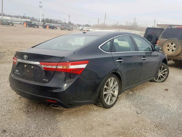 4T1BK1EBXFU182015 - 2015 TOYOTA AVALON XLE BLACK photo 4