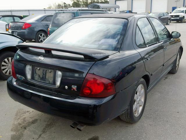 3N1AB51D54L729765 - 2004 NISSAN SENTRA SE- BLACK photo 4