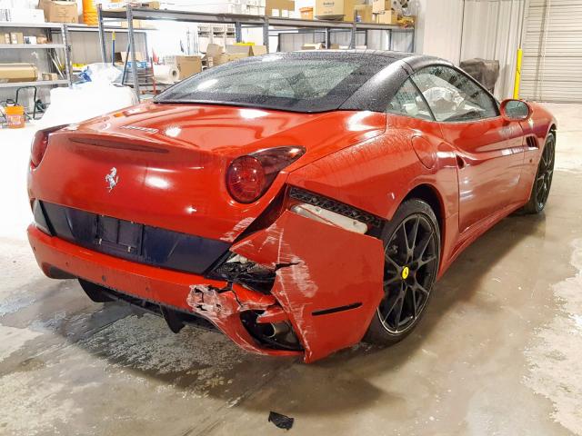 ZFF65LJA8B0178425 - 2011 FERRARI CALIFORNIA RED photo 4