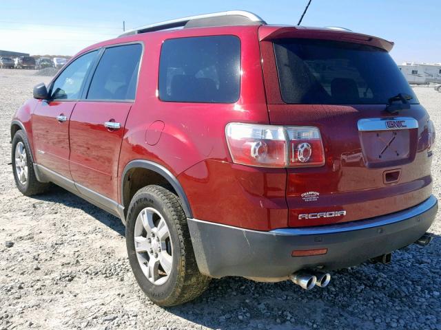 1GKER13798J160611 - 2008 GMC ACADIA SLE RED photo 3