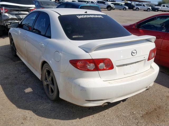 1YVHP80D945N16795 - 2004 MAZDA 6 S WHITE photo 3