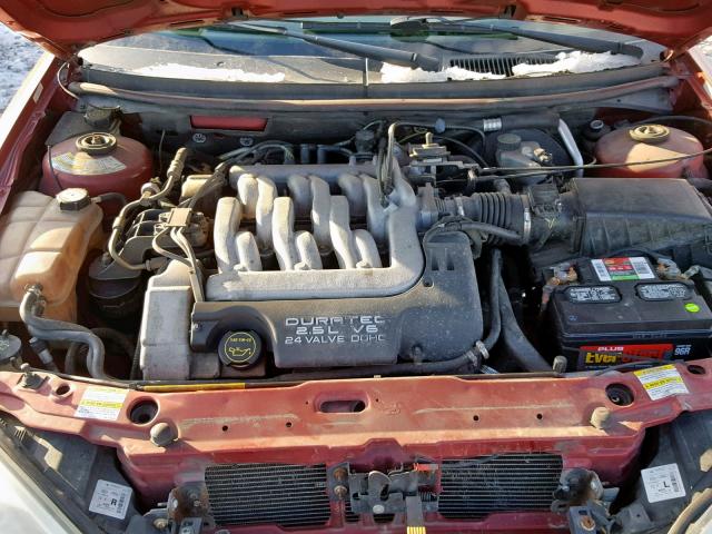 1ZWFT61L025623162 - 2002 MERCURY COUGAR V6 BURGUNDY photo 7