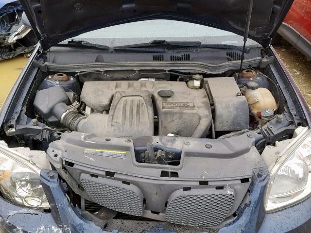 1G2AL18F587305141 - 2008 PONTIAC G5 BLUE photo 7