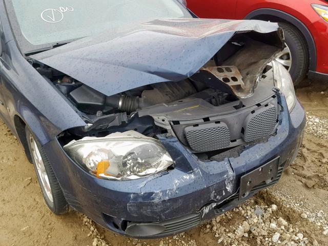 1G2AL18F587305141 - 2008 PONTIAC G5 BLUE photo 9