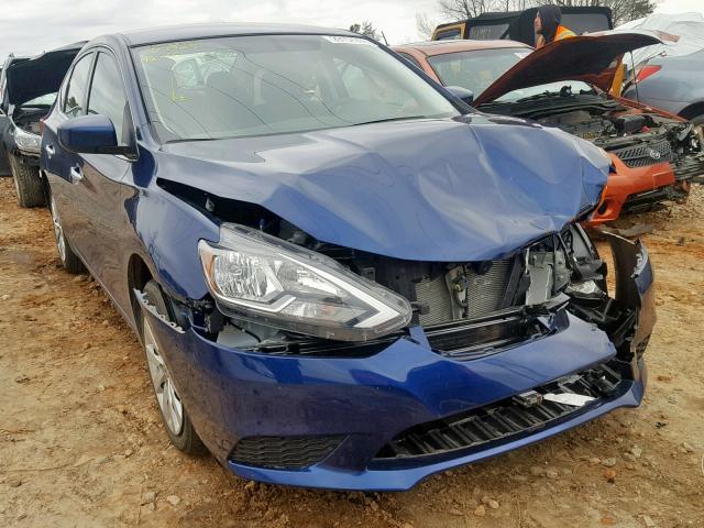 3N1AB7APXJY279325 - 2018 NISSAN SENTRA S BLUE photo 1