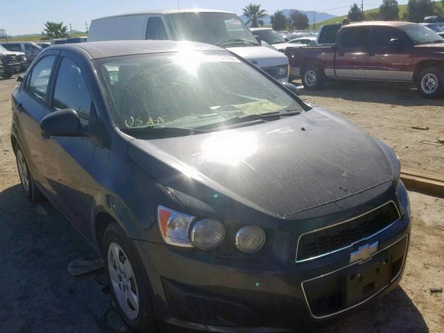 1G1JA5SG5E4153006 - 2014 CHEVROLET SONIC LS BLACK photo 1