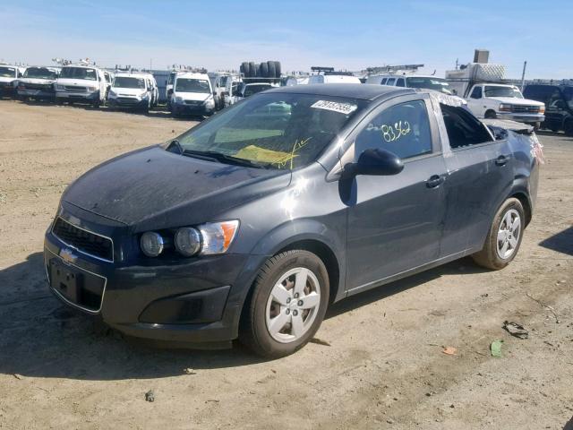 1G1JA5SG5E4153006 - 2014 CHEVROLET SONIC LS BLACK photo 2