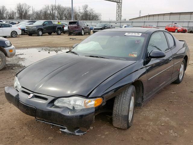 2G1WX12K839348285 - 2003 CHEVROLET MONTE CARL BLACK photo 2