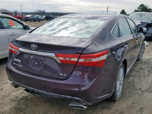 4T1BK1EB9EU088948 - 2014 TOYOTA AVALON BAS PURPLE photo 4