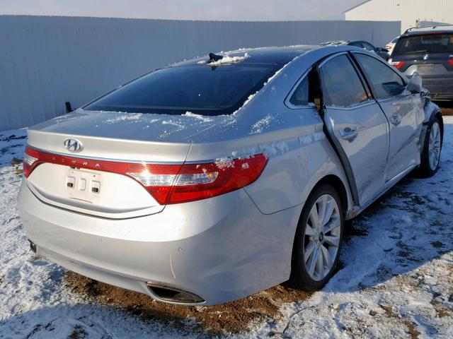 KMHFH4JG7CA125917 - 2012 HYUNDAI AZERA GLS SILVER photo 4