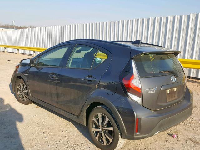 JTDKDTB38J1619589 - 2018 TOYOTA PRIUS C GRAY photo 3