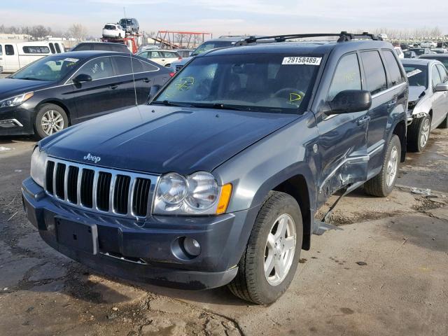 1J8HR58P07C580701 - 2007 JEEP GRAND CHER BLUE photo 2