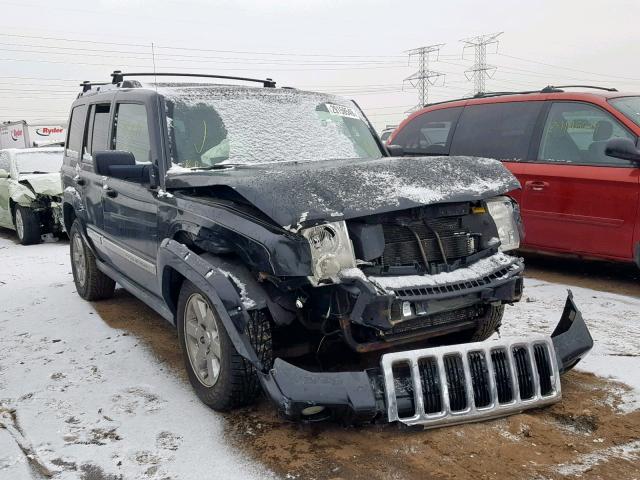 1J8HG58246C280121 - 2006 JEEP COMMANDER BLACK photo 1