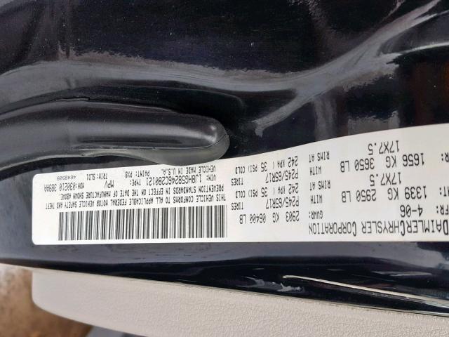 1J8HG58246C280121 - 2006 JEEP COMMANDER BLACK photo 10