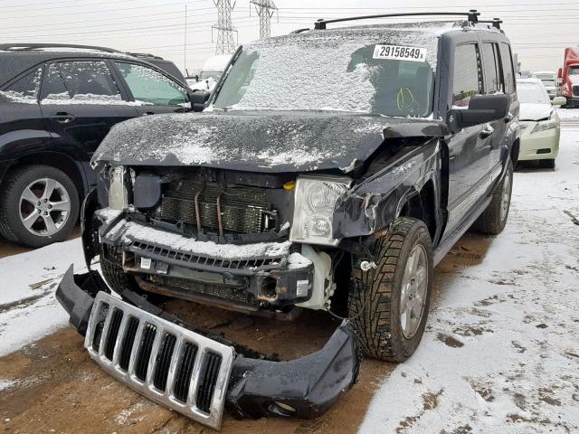 1J8HG58246C280121 - 2006 JEEP COMMANDER BLACK photo 2