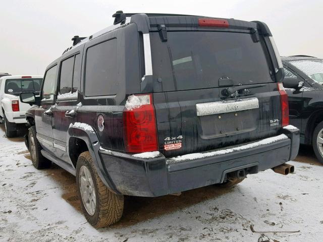 1J8HG58246C280121 - 2006 JEEP COMMANDER BLACK photo 3