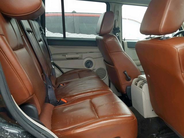 1J8HG58246C280121 - 2006 JEEP COMMANDER BLACK photo 6