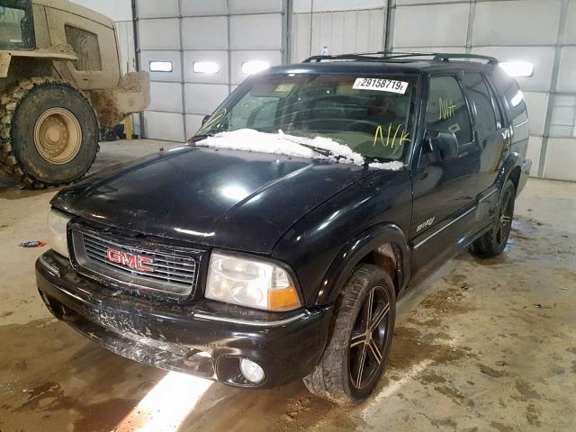 1GKDT13W7X2950583 - 1999 GMC JIMMY BLACK photo 2