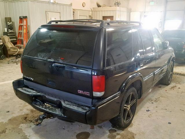 1GKDT13W7X2950583 - 1999 GMC JIMMY BLACK photo 4