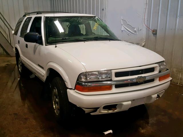 1GNDT13X24K109231 - 2004 CHEVROLET BLAZER WHITE photo 1