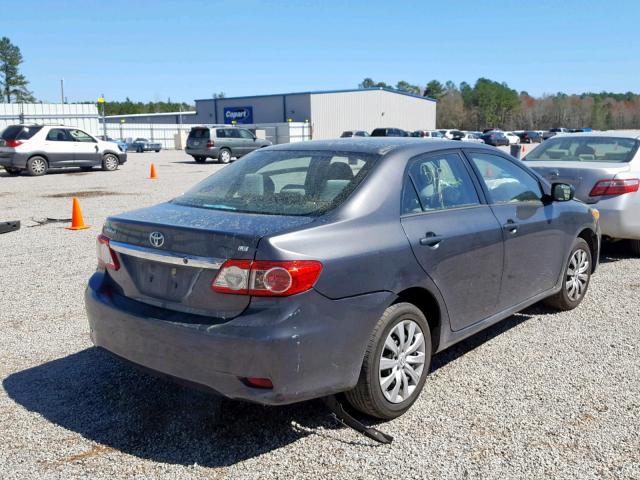2T1BU4EE7CC872372 - 2012 TOYOTA COROLLA BA GRAY photo 4
