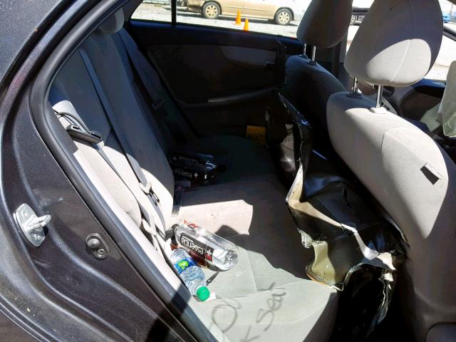 2T1BU4EE7CC872372 - 2012 TOYOTA COROLLA BA GRAY photo 6