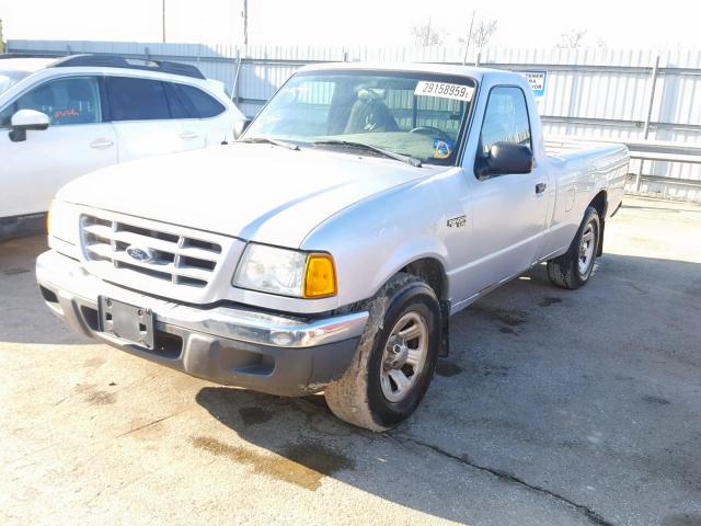 1FTYR10U23PA07738 - 2003 FORD RANGER SILVER photo 2