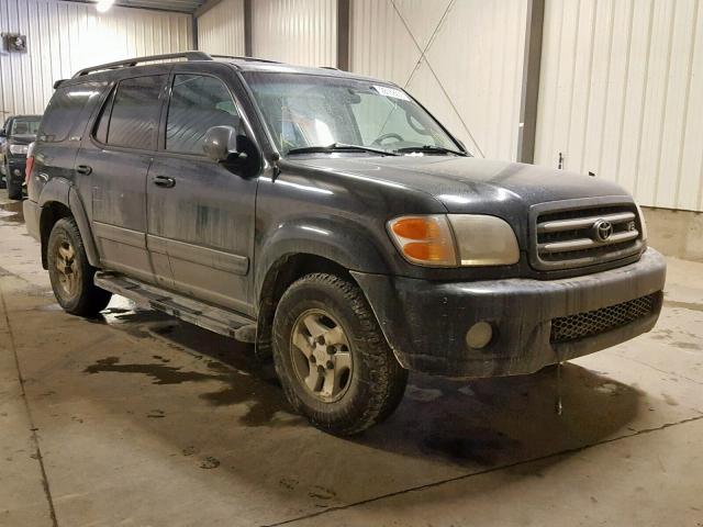 5TDBT48A01S000258 - 2001 TOYOTA SEQUOIA LI BLACK photo 1