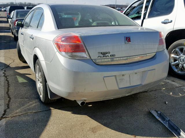 1G8ZV57B99F163943 - 2009 SATURN AURA XR SILVER photo 3