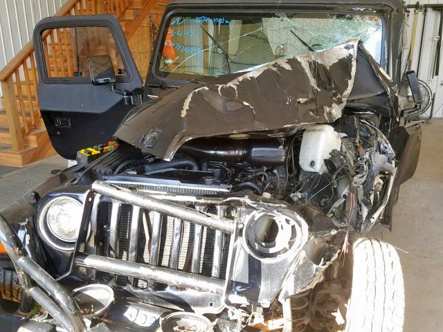 1J4FY29P0WP805991 - 1998 JEEP WRANGLER / BLACK photo 9