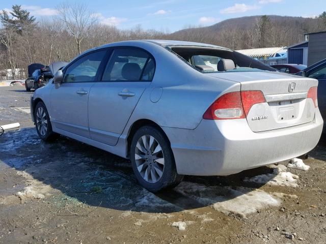 2HGFA16949H356495 - 2009 HONDA CIVIC EXL GRAY photo 3