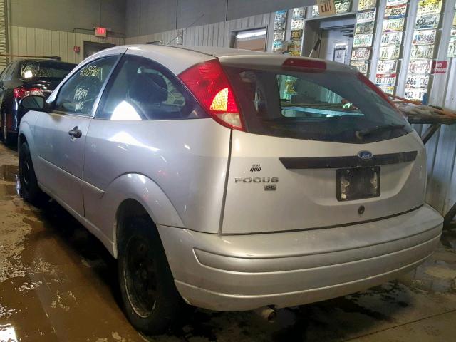 1FAHP31N17W347666 - 2007 FORD FOCUS ZX3 WHITE photo 3