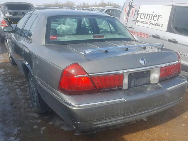 2MEFM74W11X714565 - 2001 MERCURY GRAND MARQ GRAY photo 3