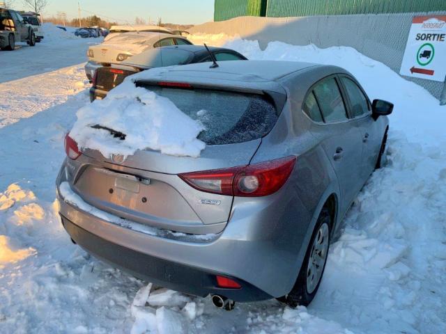 JM1BM1L77E1131567 - 2014 MAZDA 3 TOURING GRAY photo 4