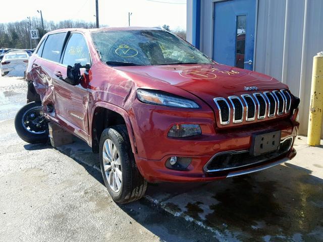 1C4PJMJS5HW656822 - 2017 JEEP CHEROKEE O RED photo 1