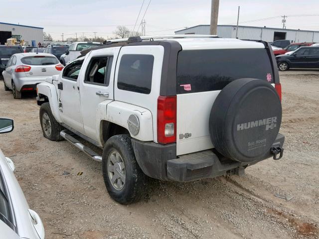 5GTDN136168103813 - 2006 HUMMER H3 WHITE photo 3