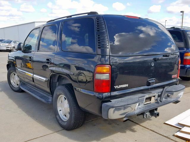 1GKEC13T13J280703 - 2003 GMC YUKON BLACK photo 3