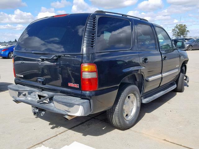 1GKEC13T13J280703 - 2003 GMC YUKON BLACK photo 4