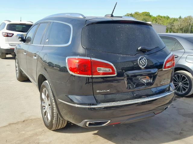 5GAKRBKD3HJ168250 - 2017 BUICK ENCLAVE BLACK photo 3