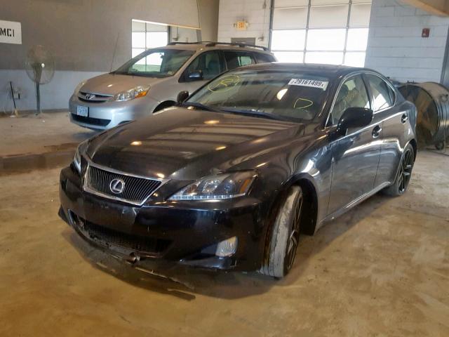 JTHBK262775050834 - 2007 LEXUS IS 250 BLACK photo 2