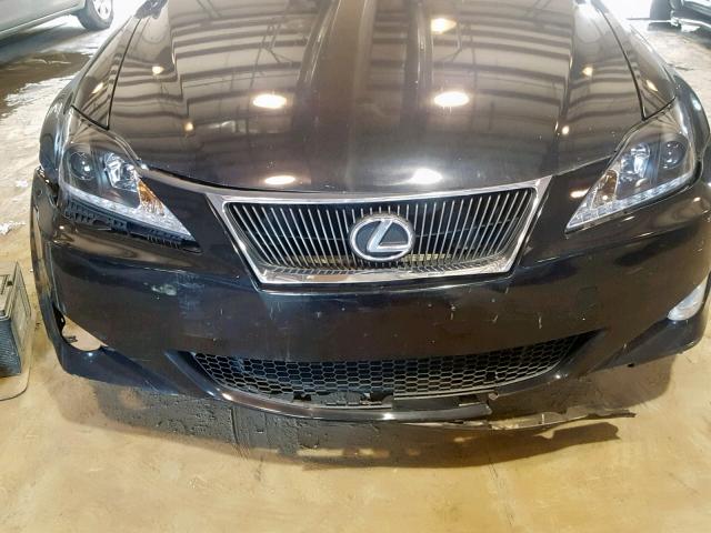 JTHBK262775050834 - 2007 LEXUS IS 250 BLACK photo 9