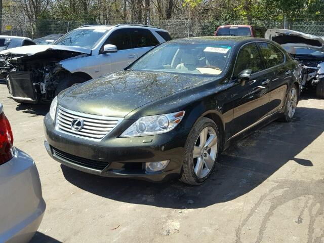 JTHBL5EF9A5093274 - 2010 LEXUS LS 460 GREEN photo 2